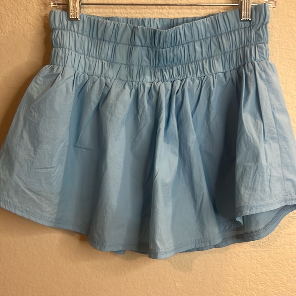 ICEC women's light blue NWT Jules Athletic Skirt built in shorts light weight